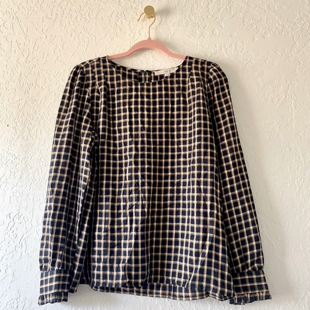 LOFT Plaid Top